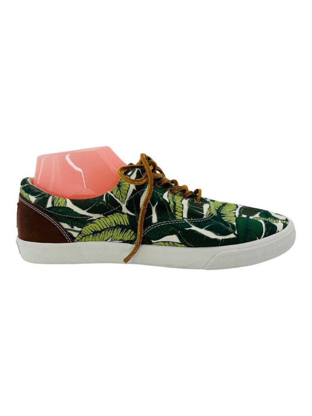 Bucketfeet Sneakers Mens Size 10 Tennis Tropical Leaf Print Canvas & Faux Leathe - Picture 9 of 13